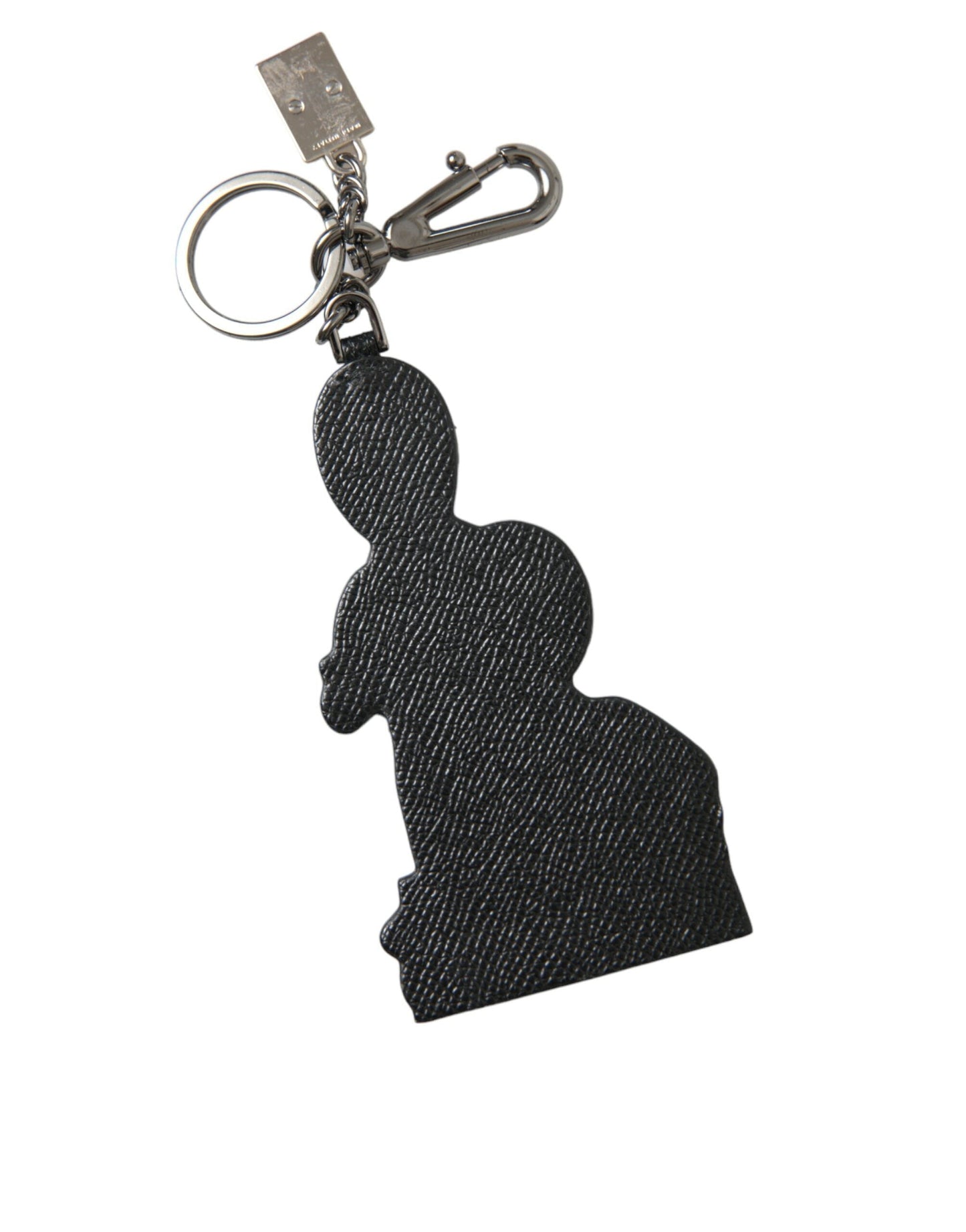 Dolce & Gabbana Leather Dominico Stefano #DGFAMILY Logo Badge Men's Keychain