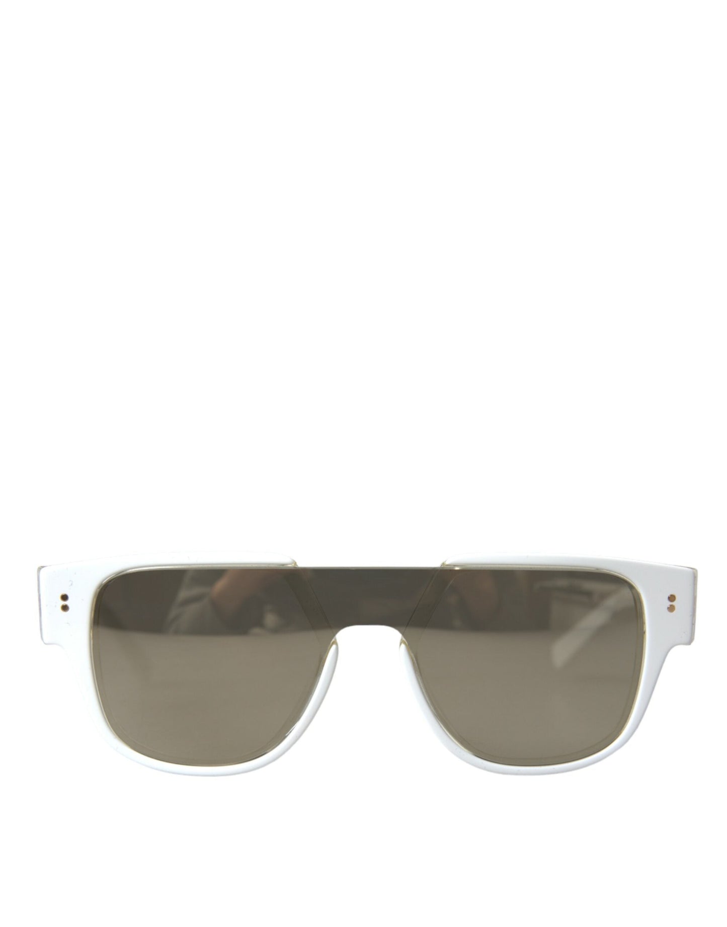 Dolce & Gabbana White Acetate Mirror Lenses DG4356 Women's Sunglasses