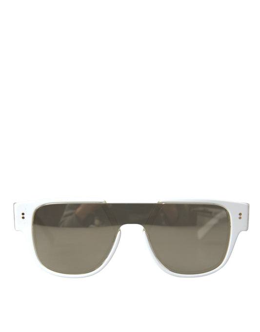 Dolce & Gabbana White Acetate Mirror Lenses DG4356 Women's Sunglasses