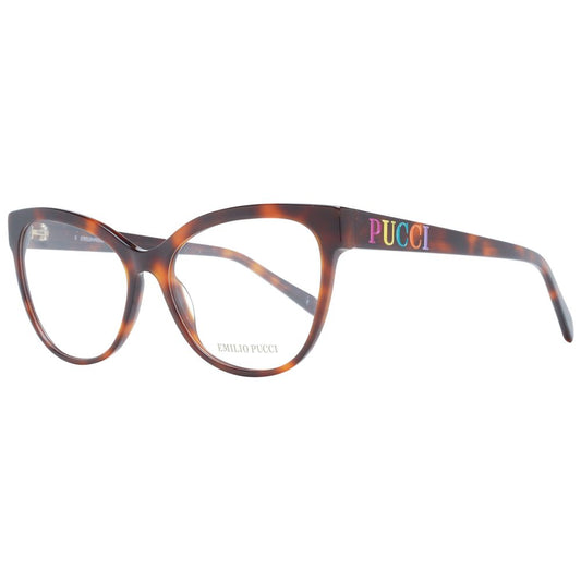 Emilio Pucci Brown Plastic Glasses Women's (Frames)