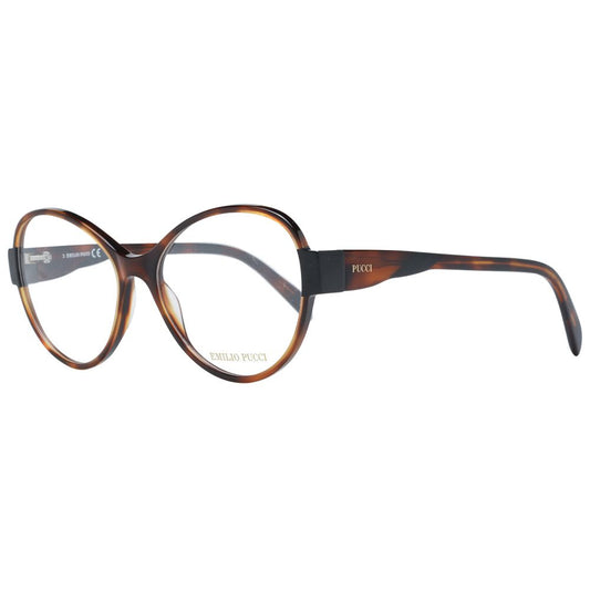 Emilio Pucci Brown Plastic Glasses Women's (Frames)