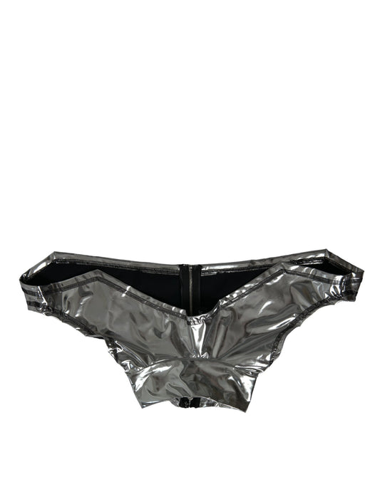 Dolce & Gabbana Silver Polyester Stretch Women's Top