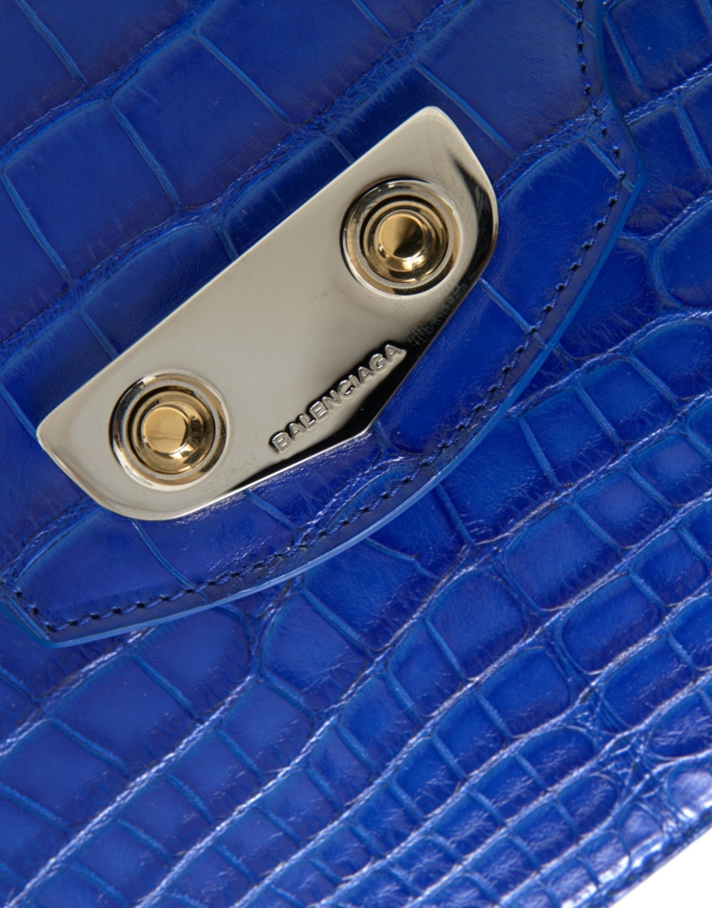 Balenciaga Blue Exotic Leather Neo Classic Small Shoulder Women's Bag