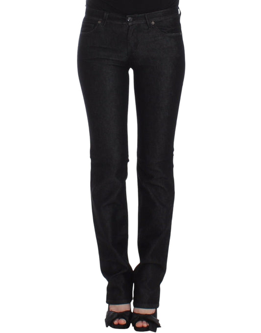 Ermanno Scervino Black Slim Jeans Denim Pants Skinny Leg Women's Stretch