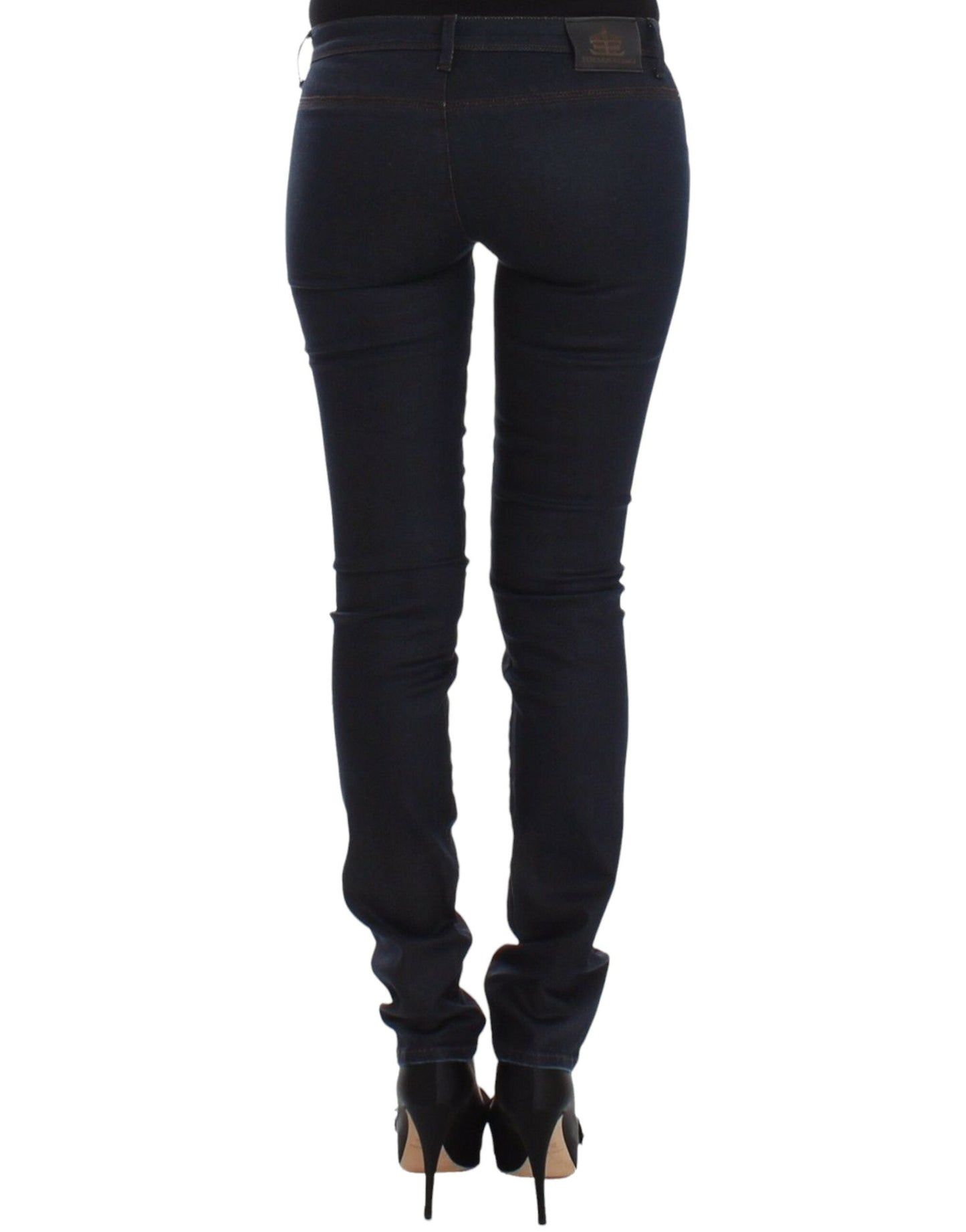 Ermanno Scervino Blue Slim Jeans Denim Pants Skinny Leg Women's Stretch