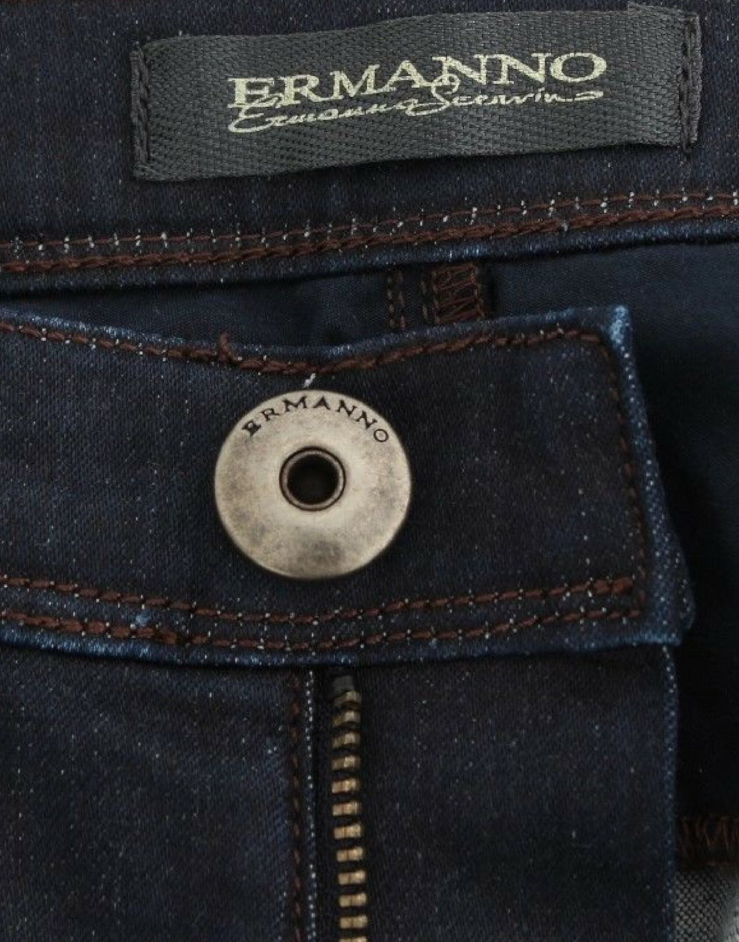 Ermanno Scervino Blue Slim Jeans Denim Pants Skinny Leg Women's Stretch