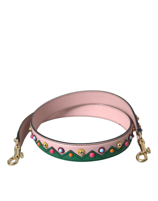 Dolce & Gabbana Pink Leather Handbag Accessory Shoulder Women's Strap