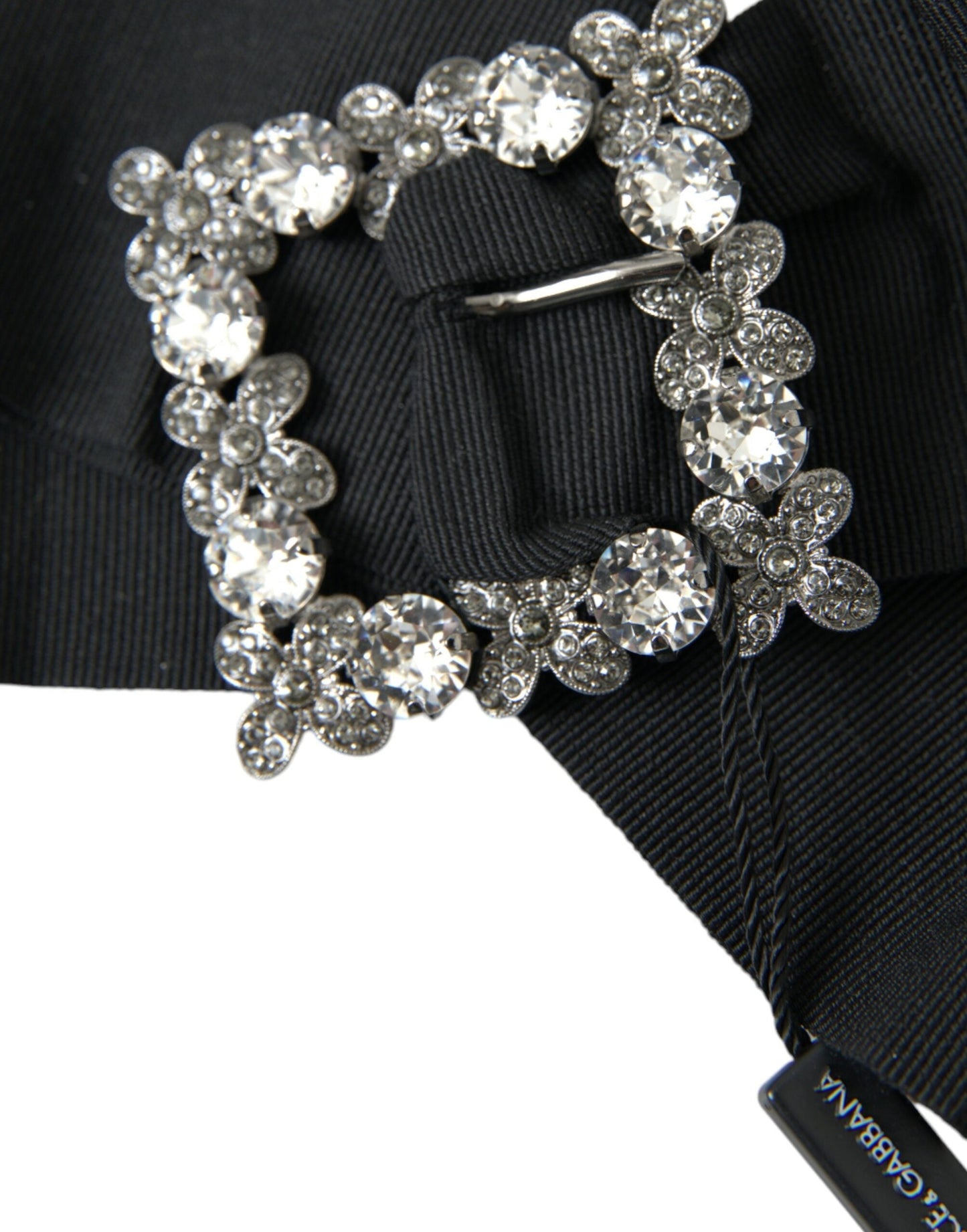 Dolce & Gabbana Black Swarovski Crystal Embellished Hair Women's Clip