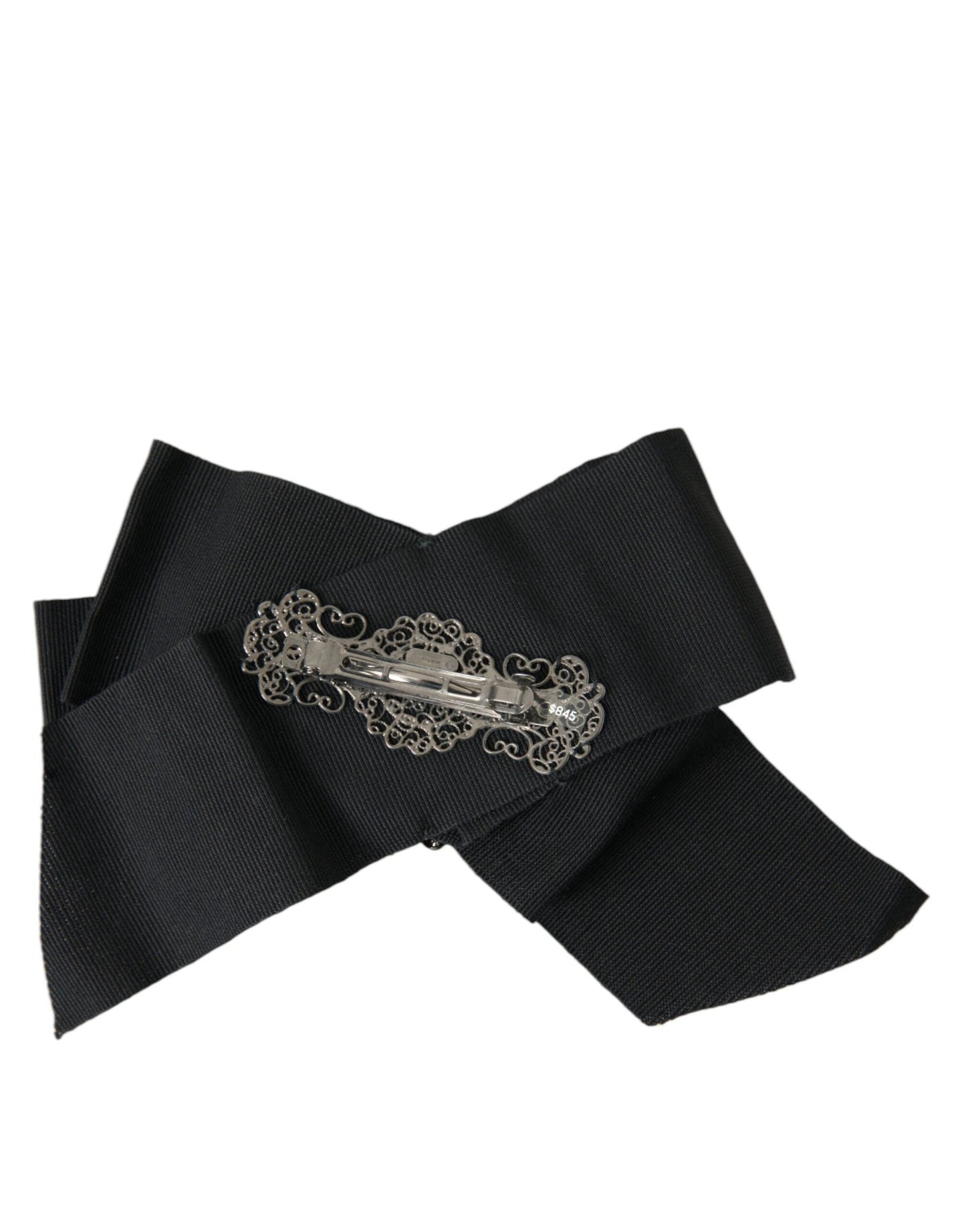 Dolce & Gabbana Black Swarovski Crystal Embellished Hair Women's Clip