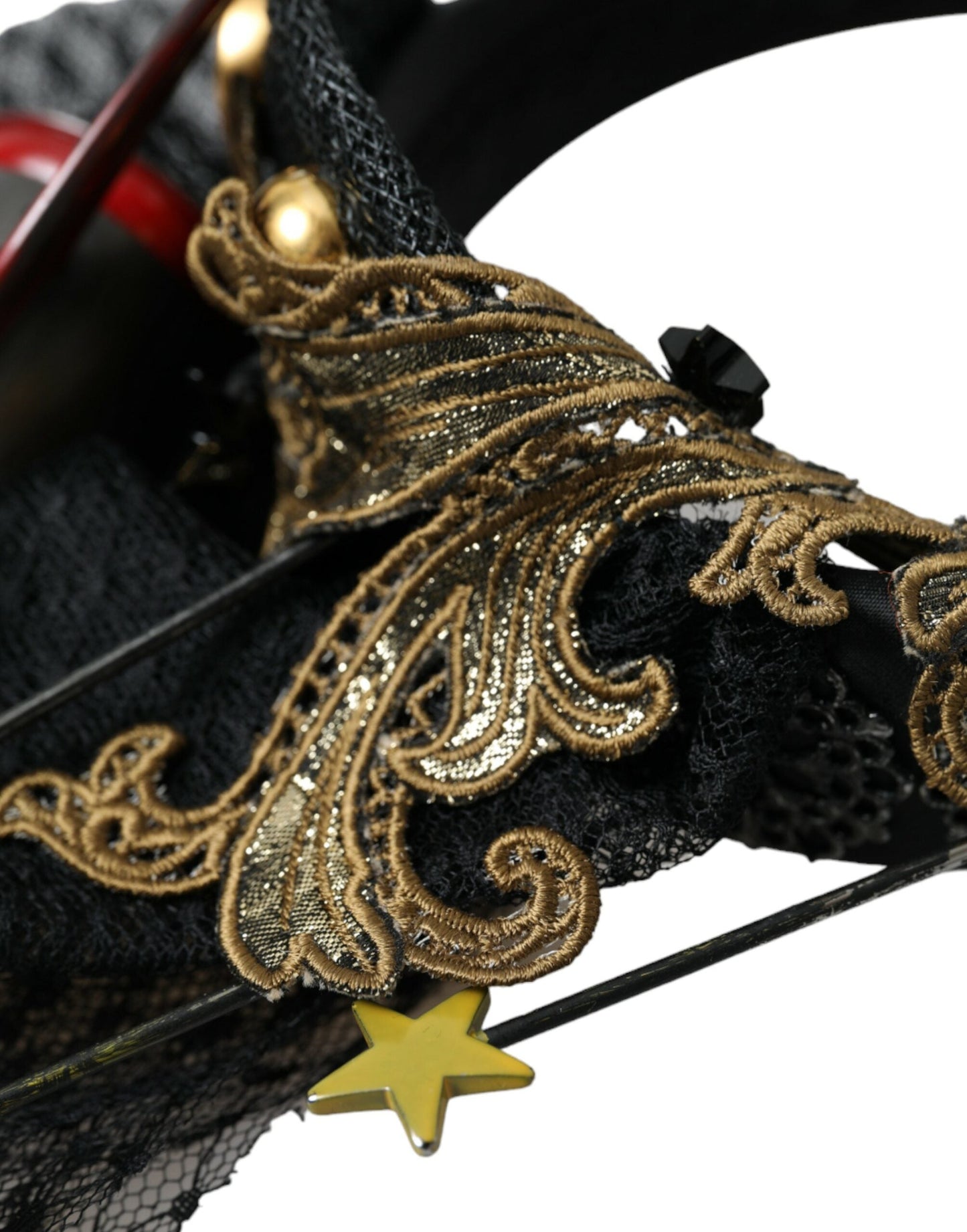 Dolce & Gabbana Multicolor Missile Rocket Crystal Stars Headband Women's Diadem
