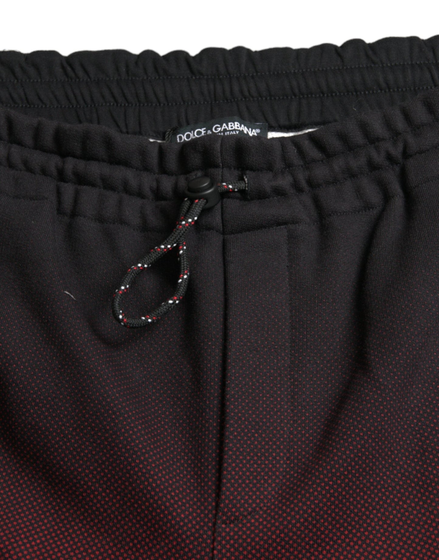 Dolce & Gabbana Red Leopard Print Cotton Bermuda Men's Shorts