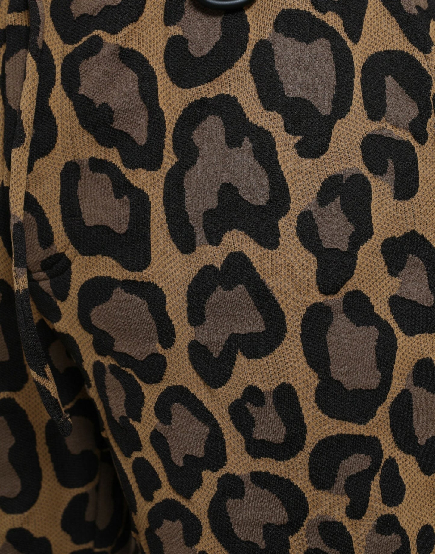Dolce & Gabbana Brown Leopard Print Polyester Jogger Men's Pants