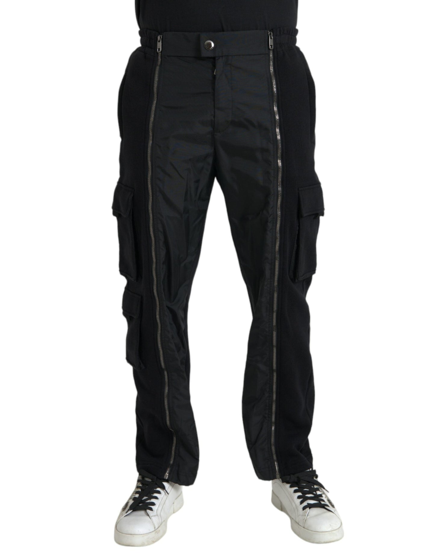 Dolce & Gabbana Black Cotton Blend Skinny Men's Pants