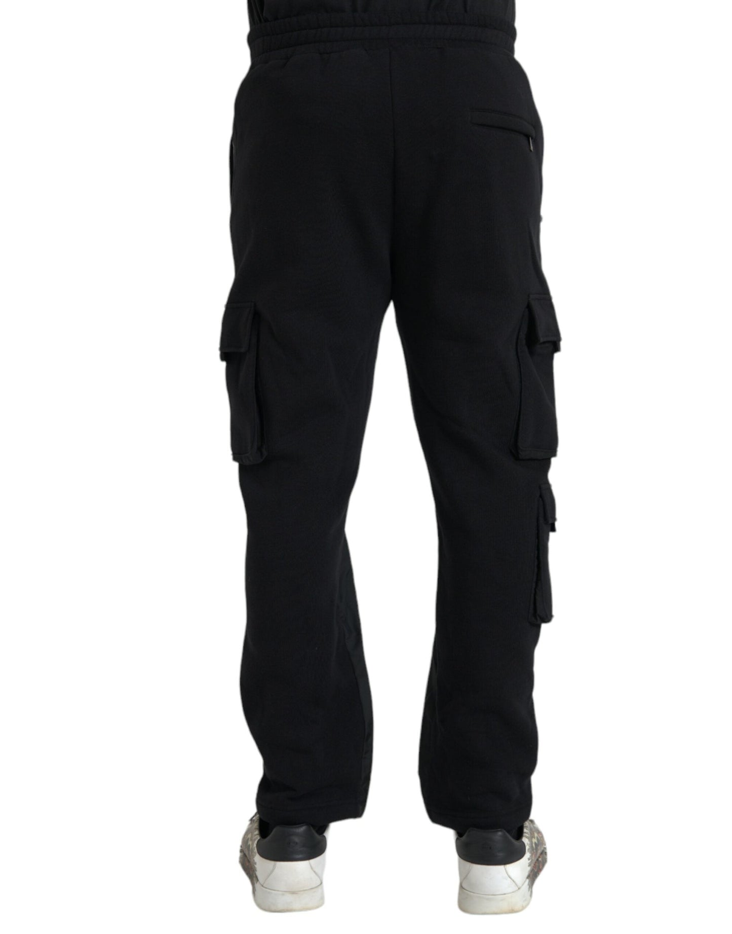 Dolce & Gabbana Black Cotton Blend Skinny Men's Pants