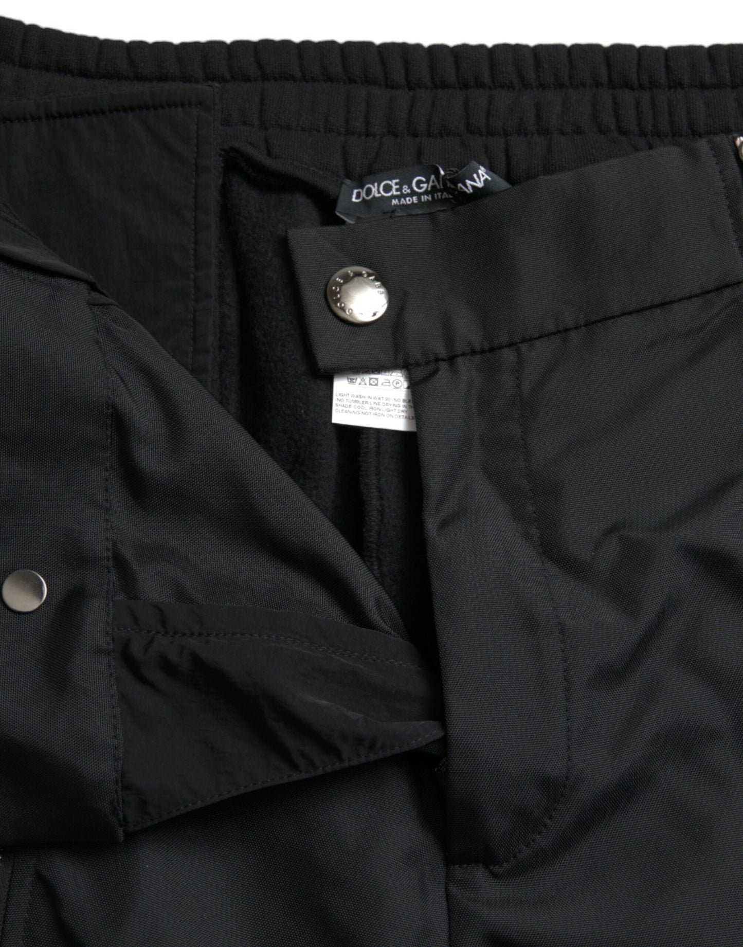 Dolce & Gabbana Black Cotton Blend Skinny Men's Pants