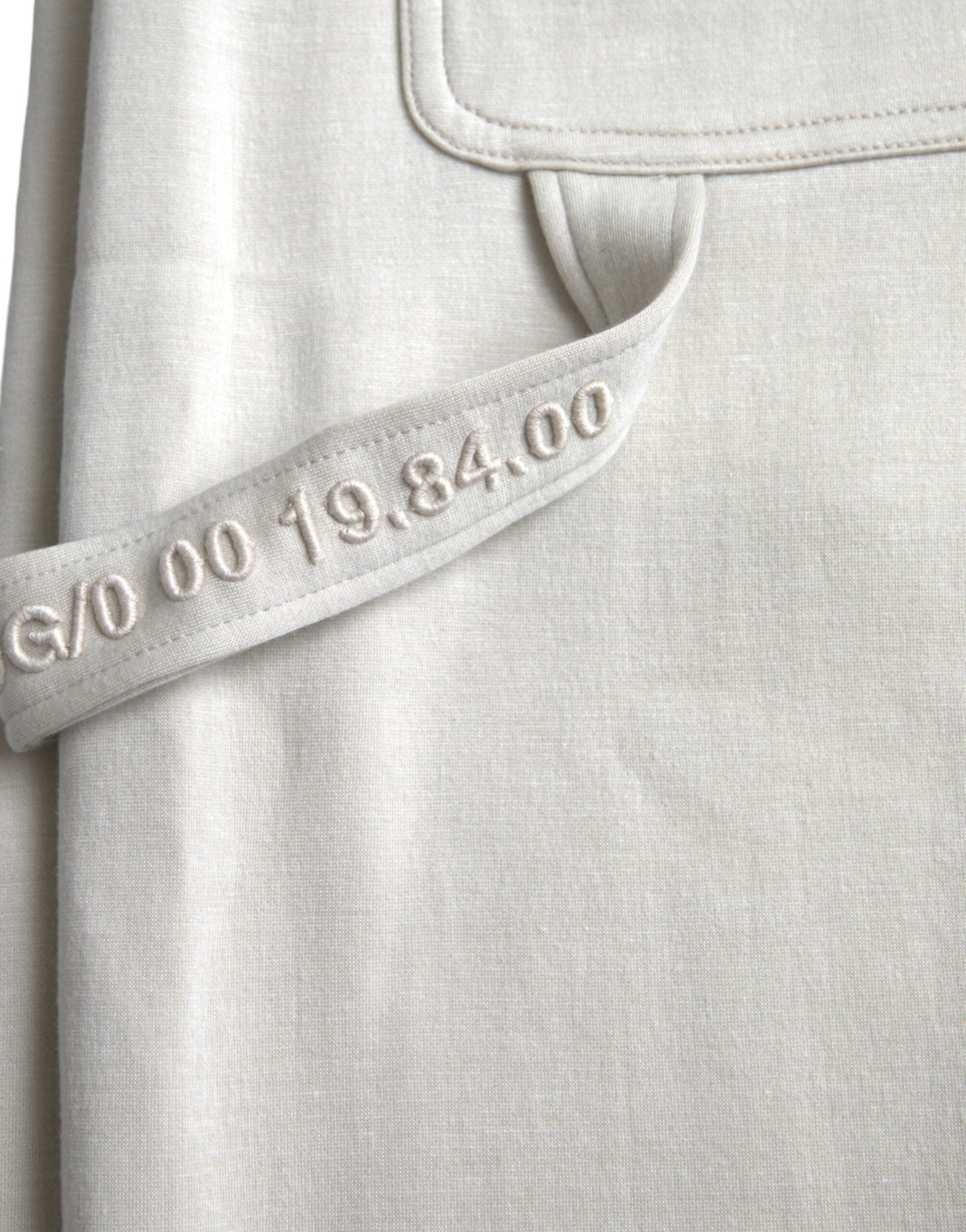 Dolce & Gabbana Off White Viscose Cargo Jogger SweatMen's Men's Pants