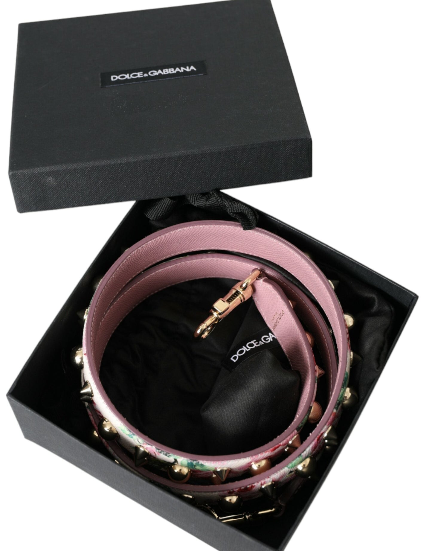Dolce & Gabbana Pink Floral Handbag Accessory Shoulder Women's Strap