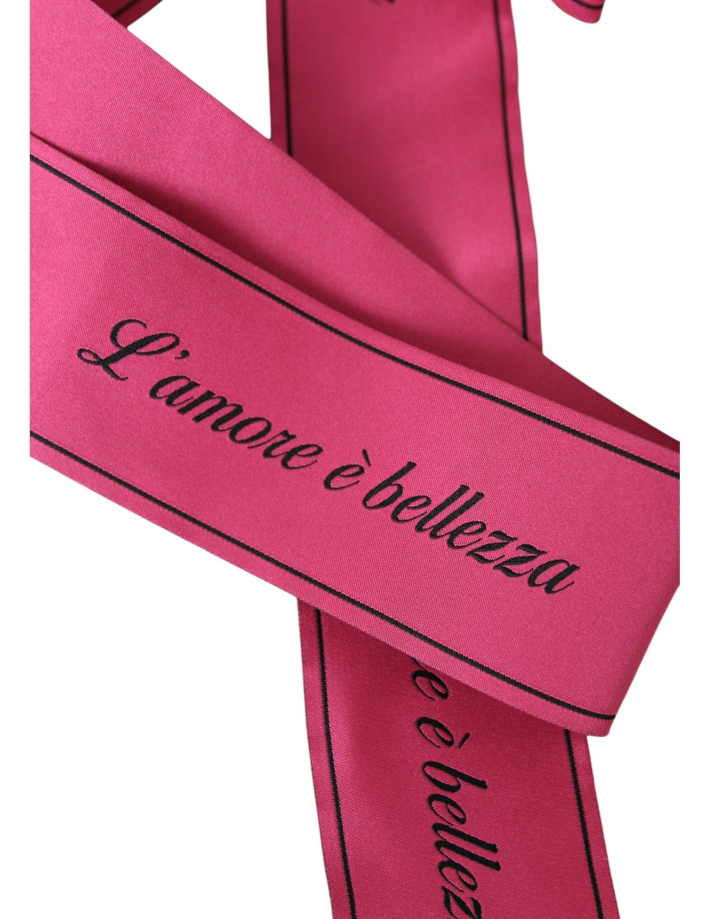 Dolce & Gabbana Pink L'Amore E'Bellezza Waist Women's Belt