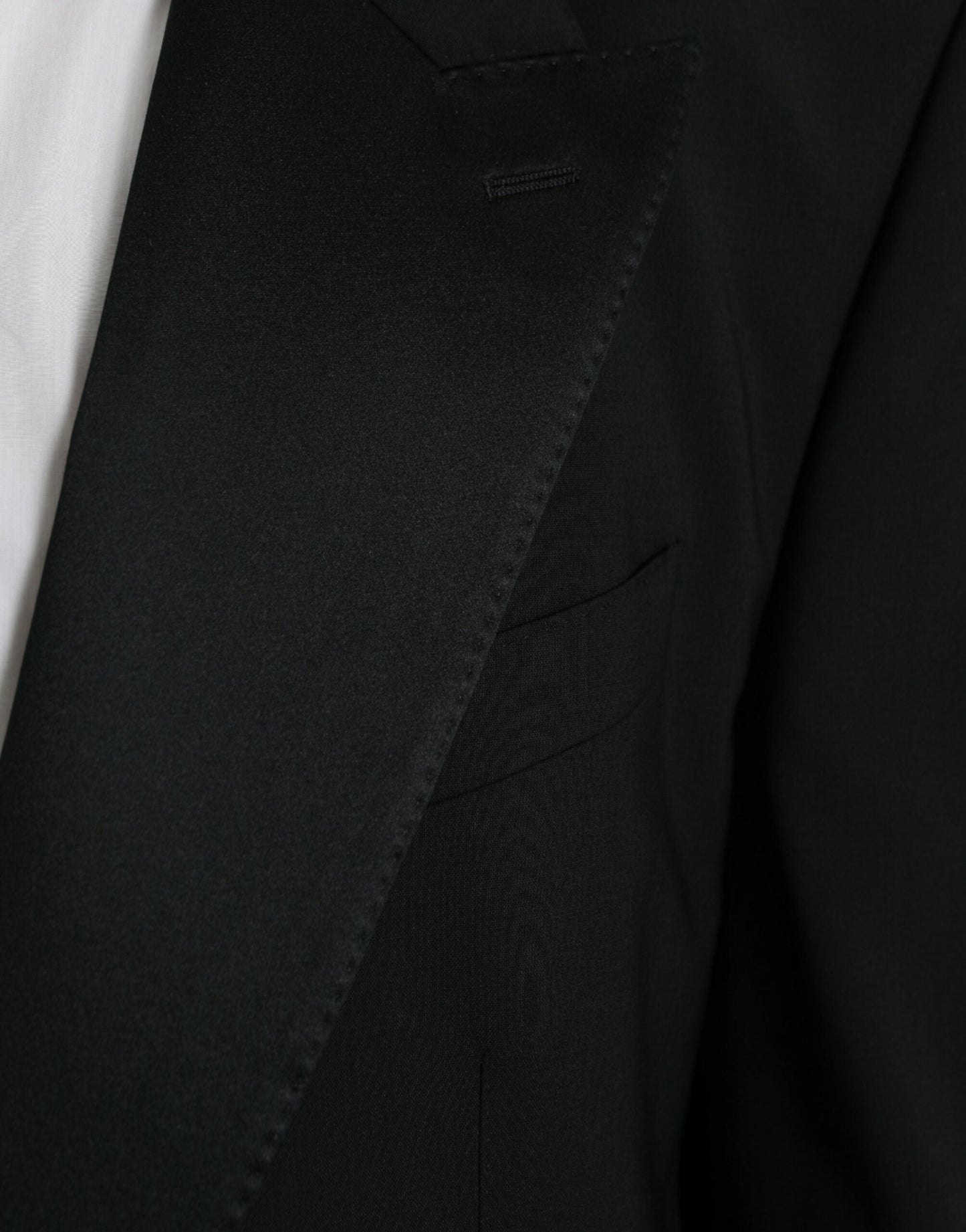 Dolce & Gabbana Black SICILIA Single Breasted Coat Men's Blazer
