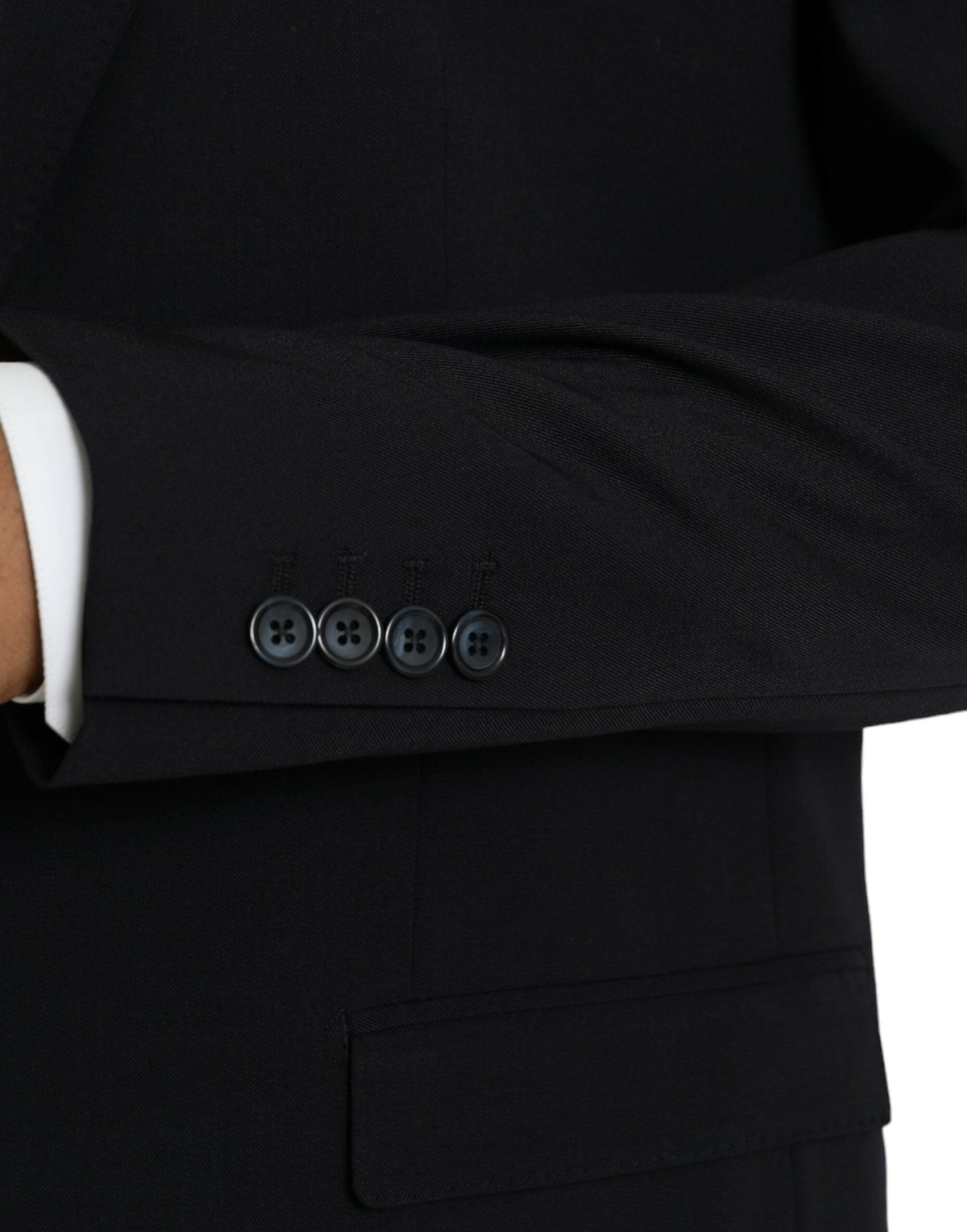 Dolce & Gabbana Black MARTINI Single Breasted Coat Men's Blazer