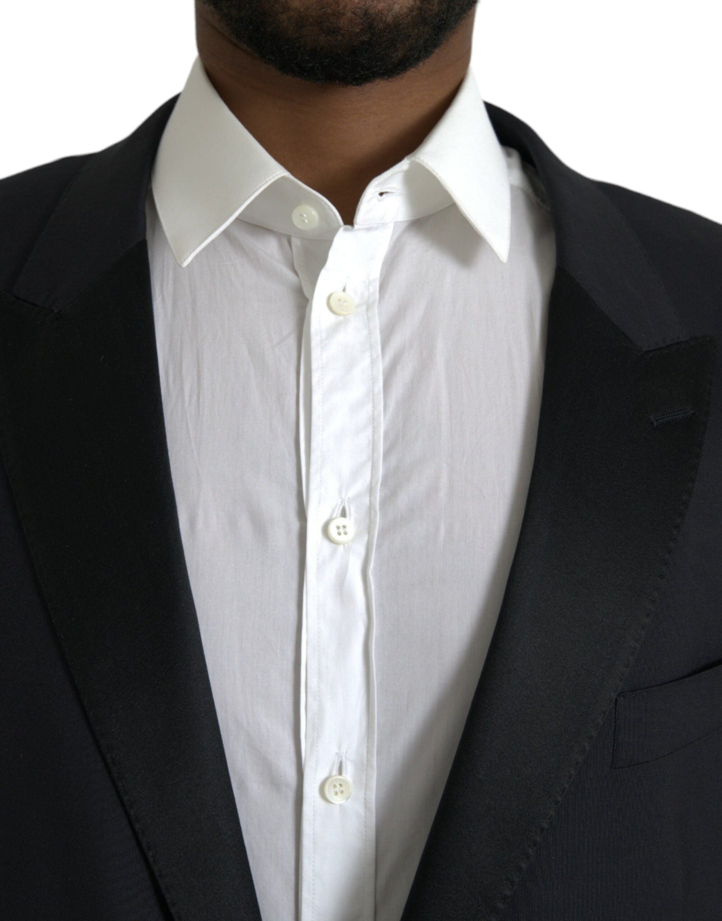 Dolce & Gabbana Blue MARTINI Single Breasted Coat Men's Blazer