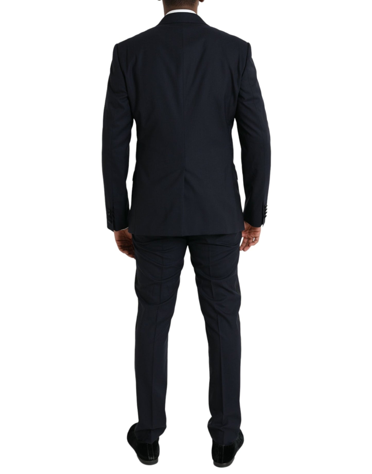 Dolce & Gabbana Dark Blue MARTINI Wool Formal 3 Piece Men's Suit