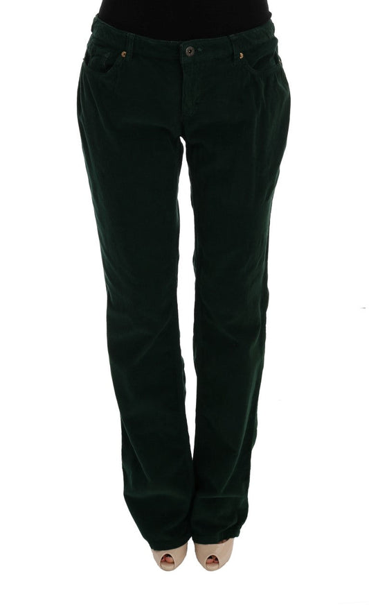 Dolce & Gabbana Green Cotton Corduroys Women's Jeans