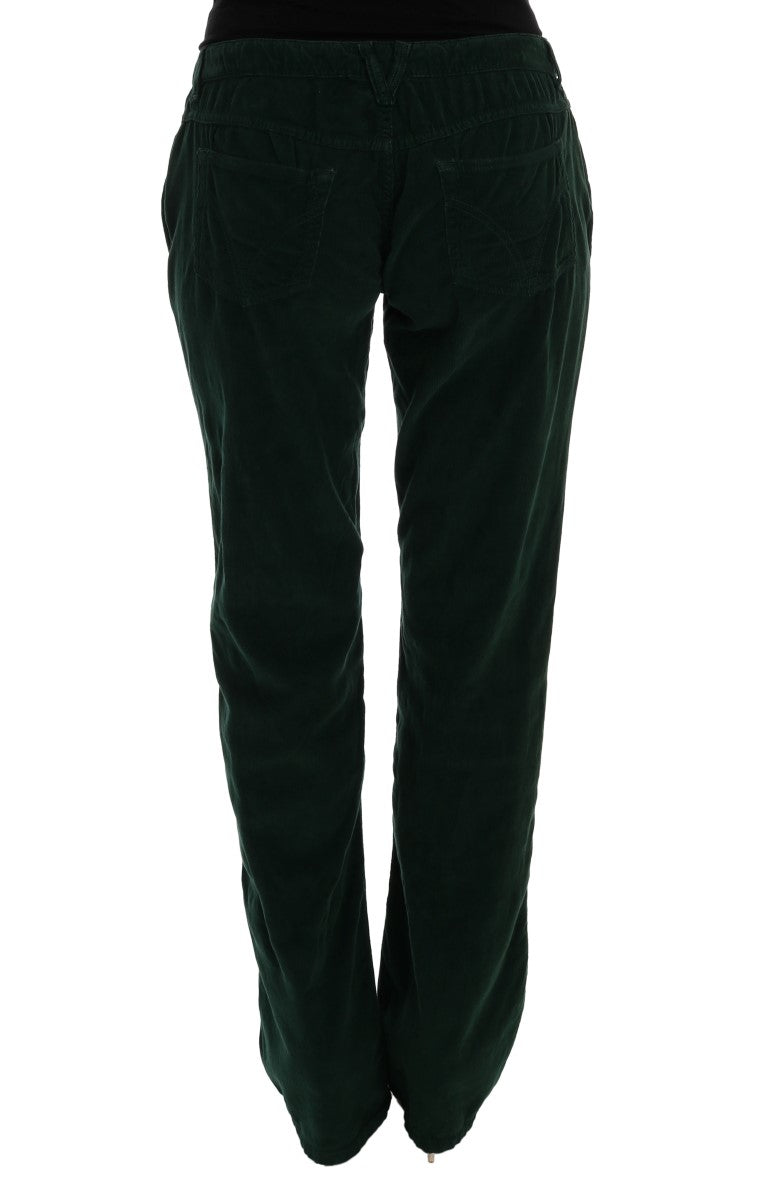 Dolce & Gabbana Green Cotton Corduroys Women's Jeans
