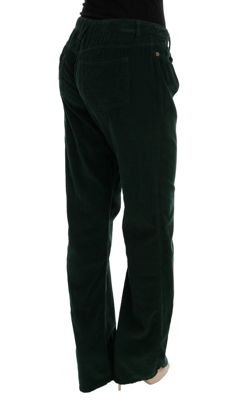 Dolce & Gabbana Green Cotton Corduroys Women's Jeans