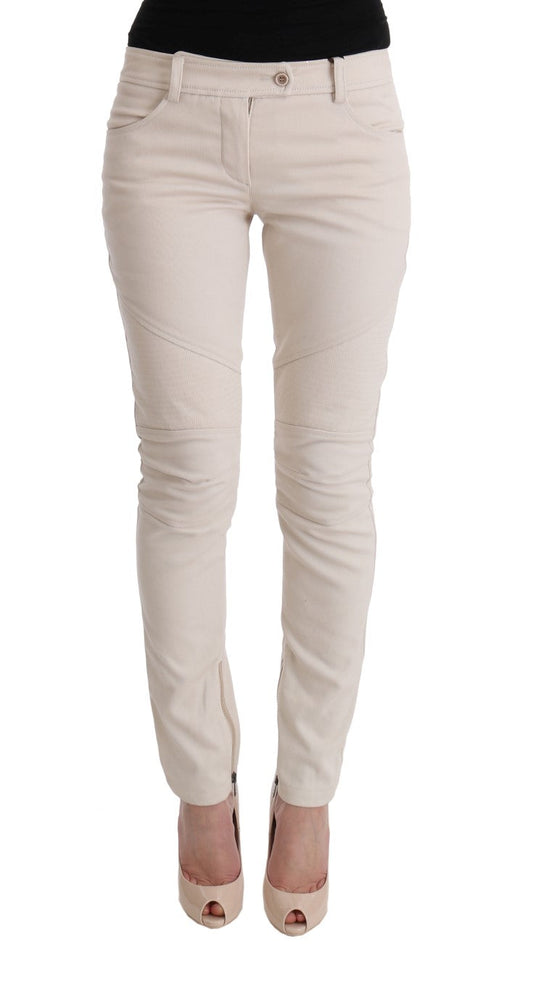 Ermanno Scervino White Slim Fit Casual Women's Jeans
