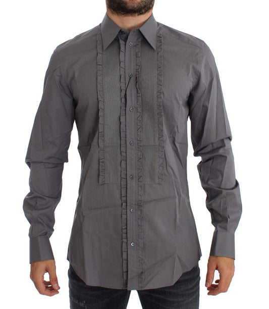 Dolce & Gabbana Purple Torero GOLD Slim Fit Dress Men's Shirt