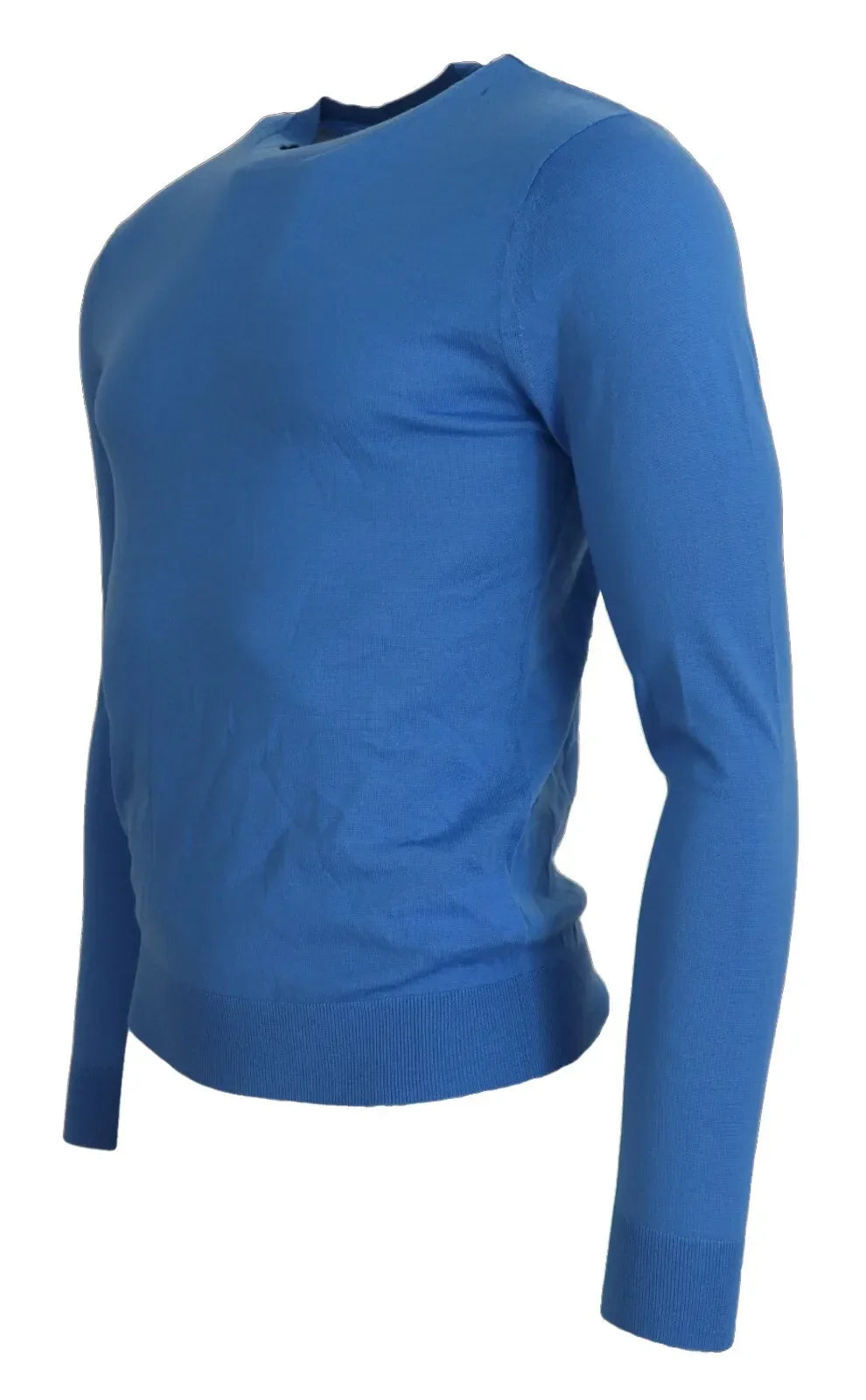 Dsquared�� Blue Wool Long Sleeves Crewneck Pullover Men's Sweater (Pre-Owned)