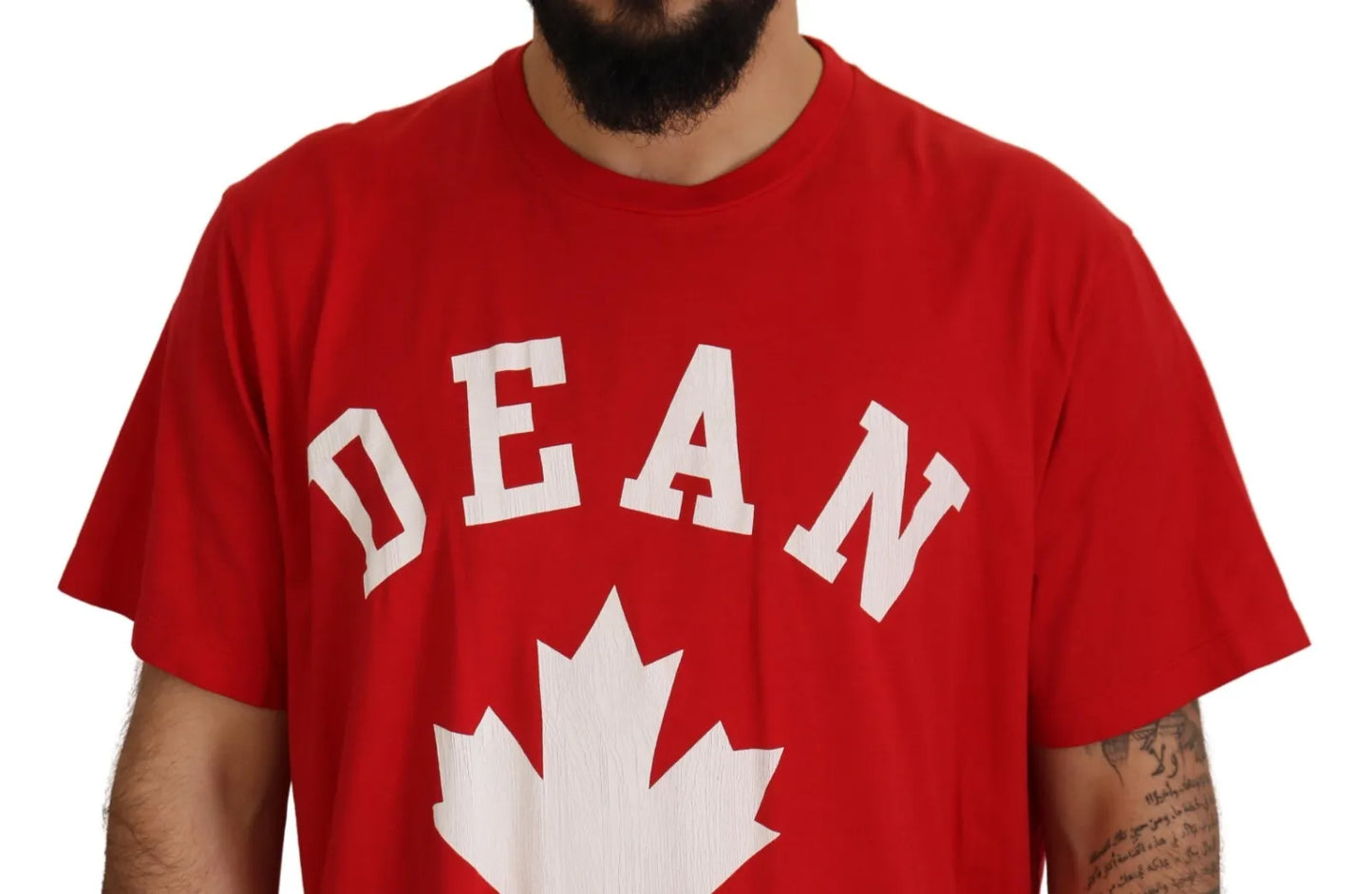 Dsquared�� Red Printed Cotton Short Sleeves Crewneck Men's T-shirt (Pre-Owned)