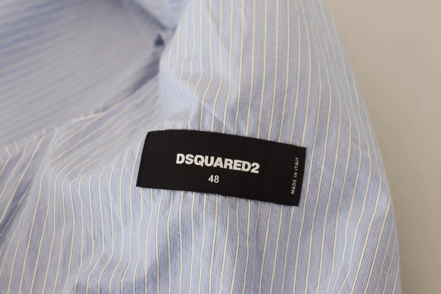 Dsquared�� Blue Striped Single Breasted Formal Coat Men's Blazer (Pre-Owned)