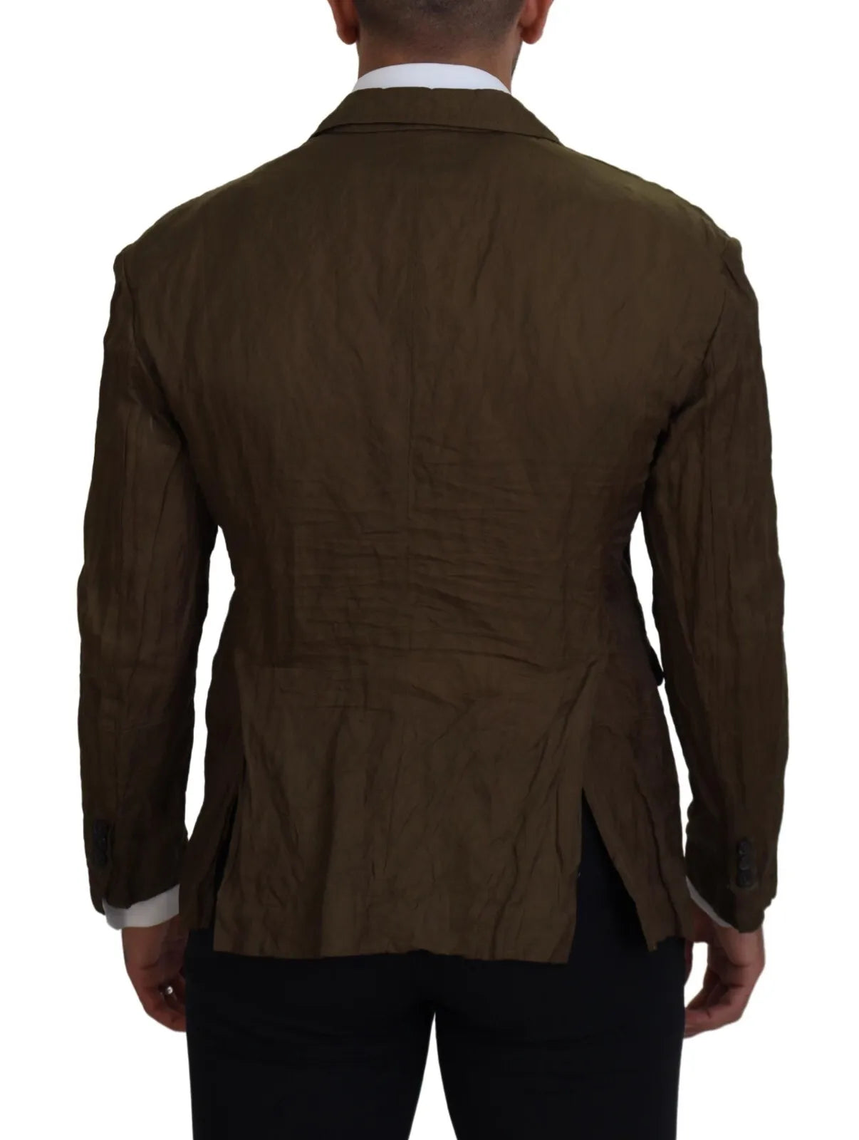 Dsquared�� Green Single Breasted Men Coat Blazer Men's Jacket (Pre-Owned)