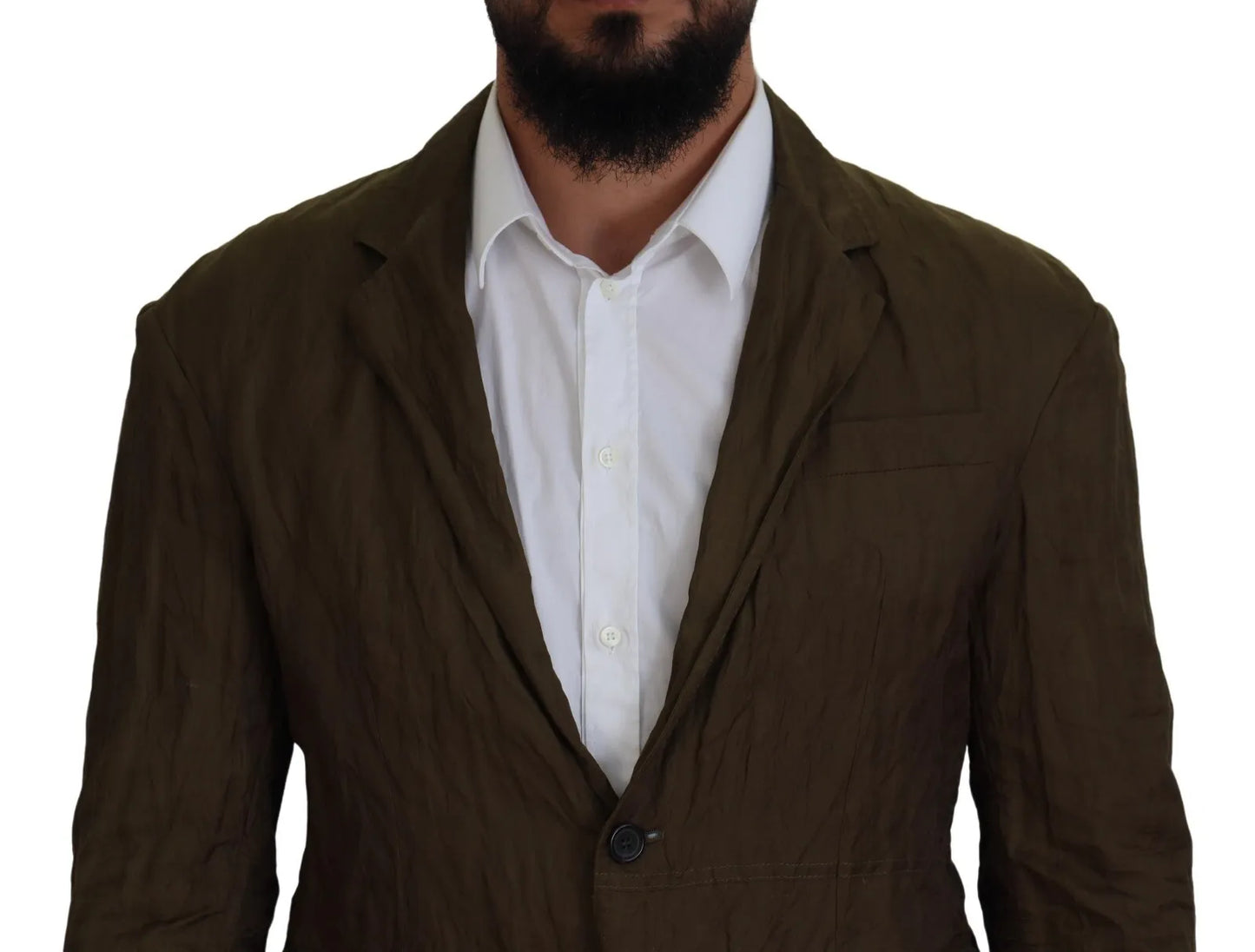 Dsquared�� Green Single Breasted Men Coat Blazer Men's Jacket (Pre-Owned)