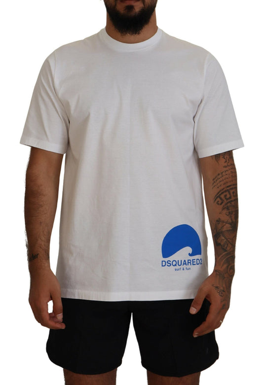 Dsquared�� White Cotton Short Sleeves Crewneck Men's T-shirt (Pre-Owned)