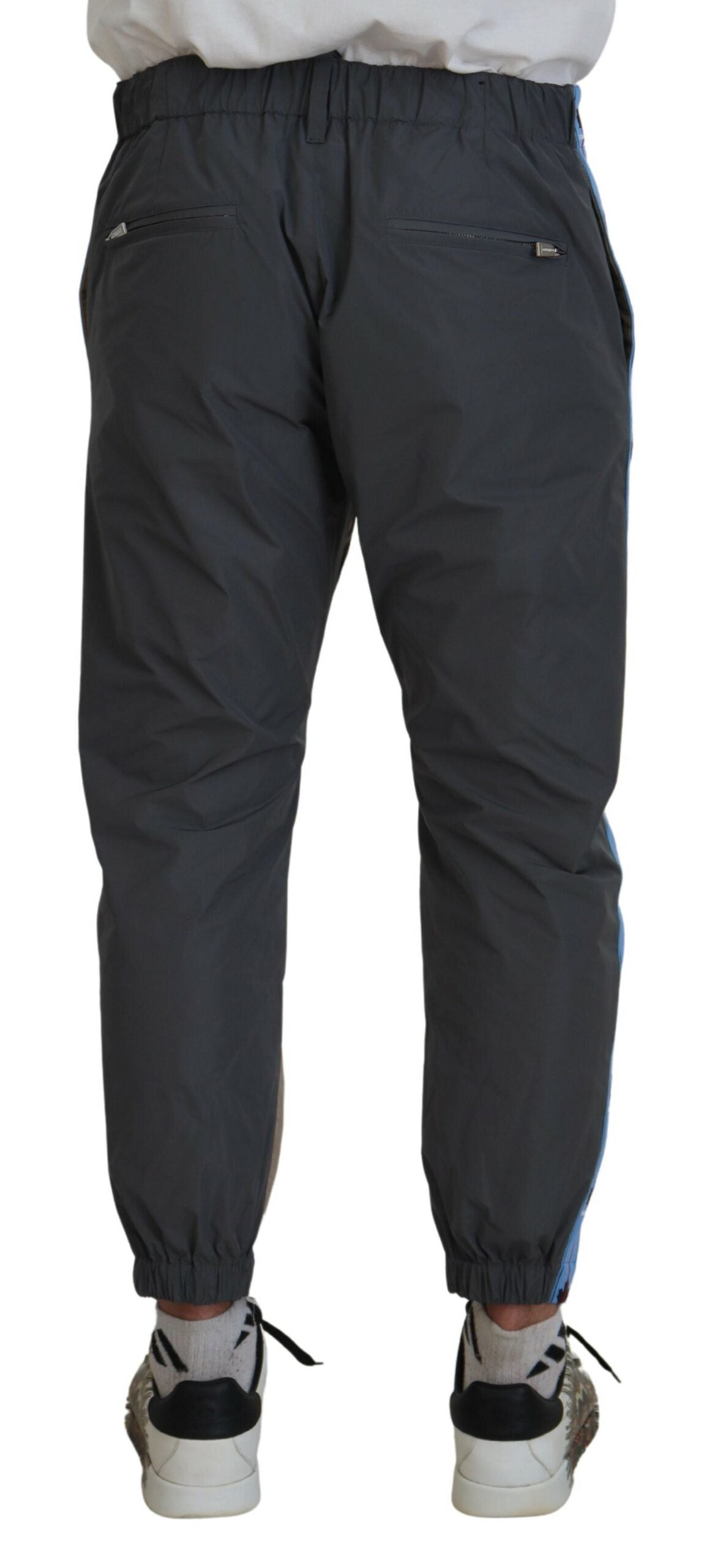 Dsquared�� Cotton Brown Gray Two Tone Men Casual Men's Pants (Pre-Owned)