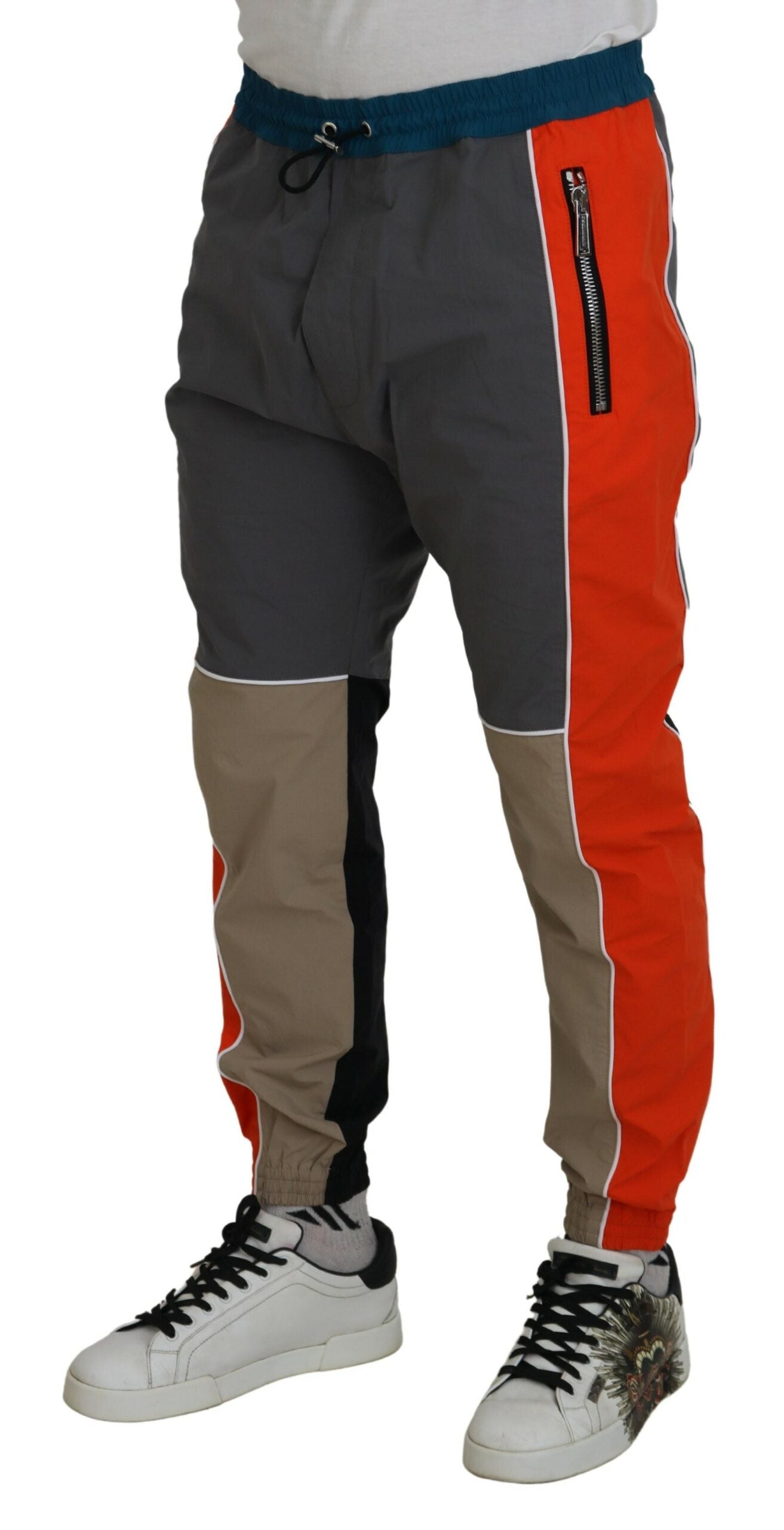 Dsquared�� Multicolor Patchwork Cotton Jogging Men's Pants (Pre-Owned)