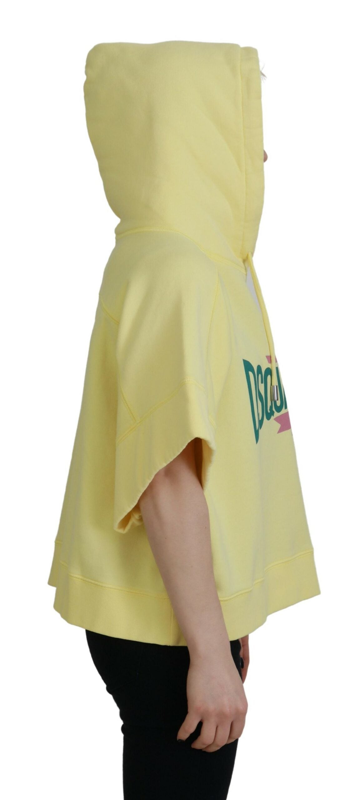 Dsquared�� Yellow Logo Print Cotton Hoodie Sweatshirt Women's Sweater (Pre-Owned)