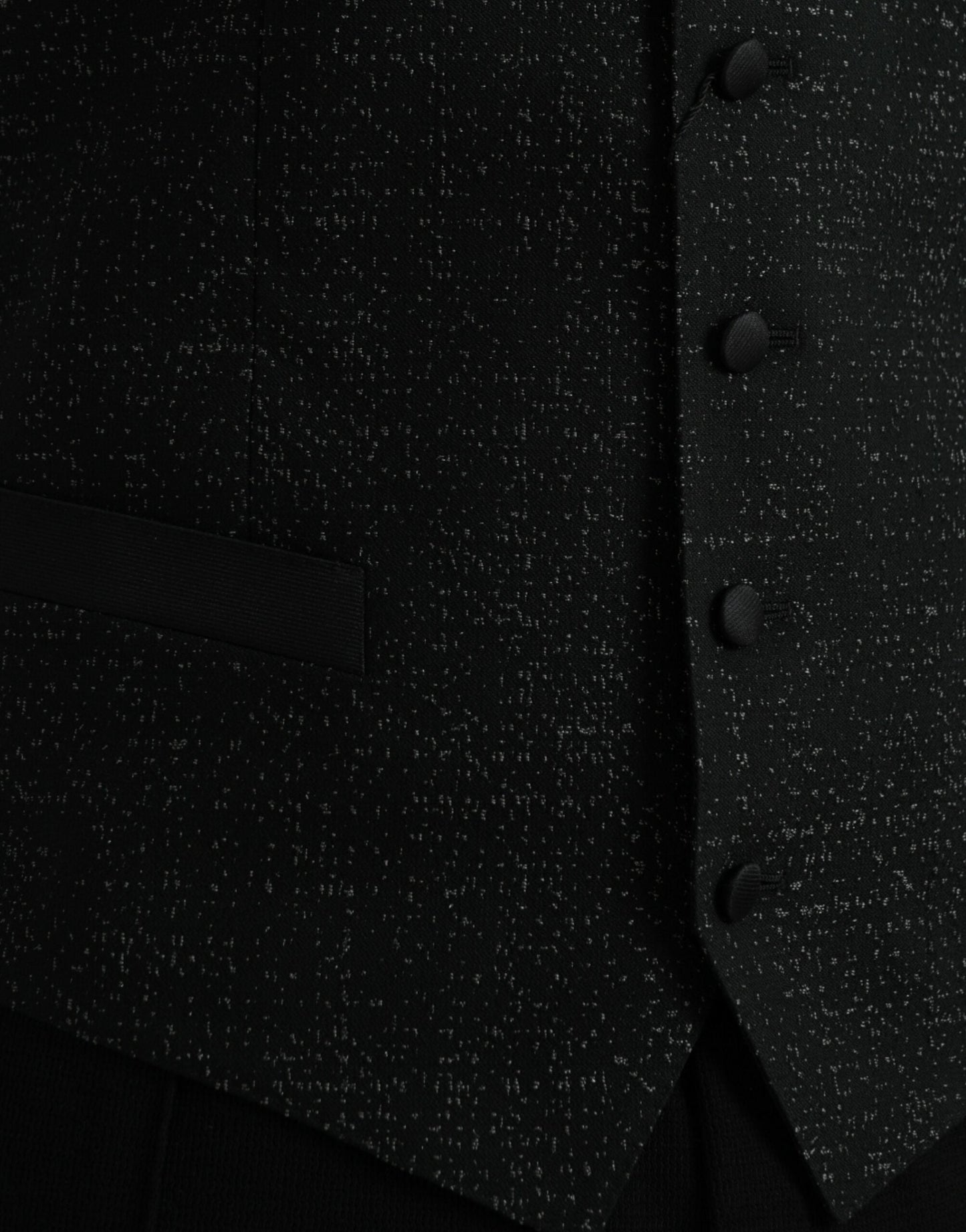Dolce & Gabbana Black Brown Silk Waistcoat Dress Formal Men's Vest