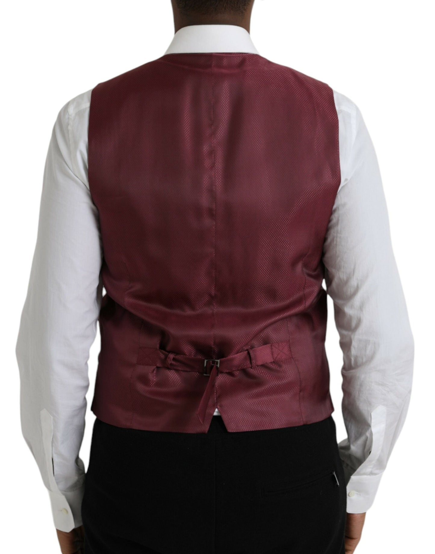 Dolce & Gabbana Multicolor Galaxy Silk Waistcoat Formal Men's Vest