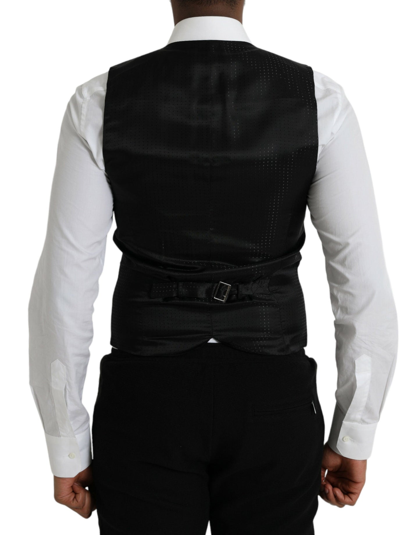 Dolce & Gabbana Maroon Satin Silk Waistcoat Dress Formal Men's Vest