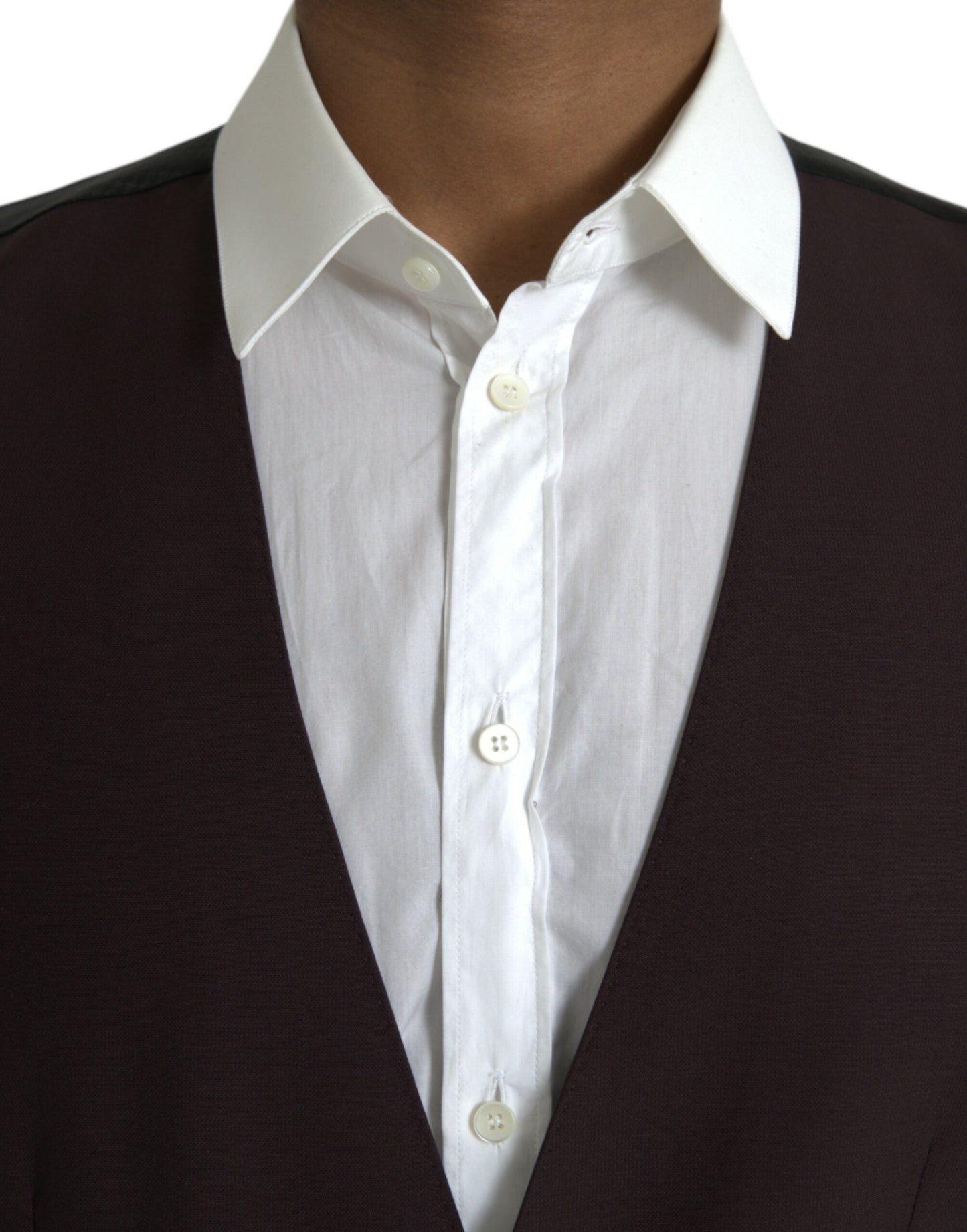Dolce & Gabbana Brown Wool Waistcoat Dress Formal Men's Vest