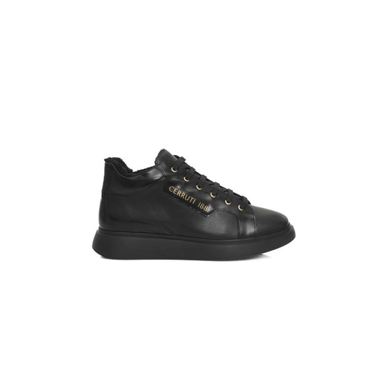 Cerruti 1881 Black Leather Women Women's Sneaker