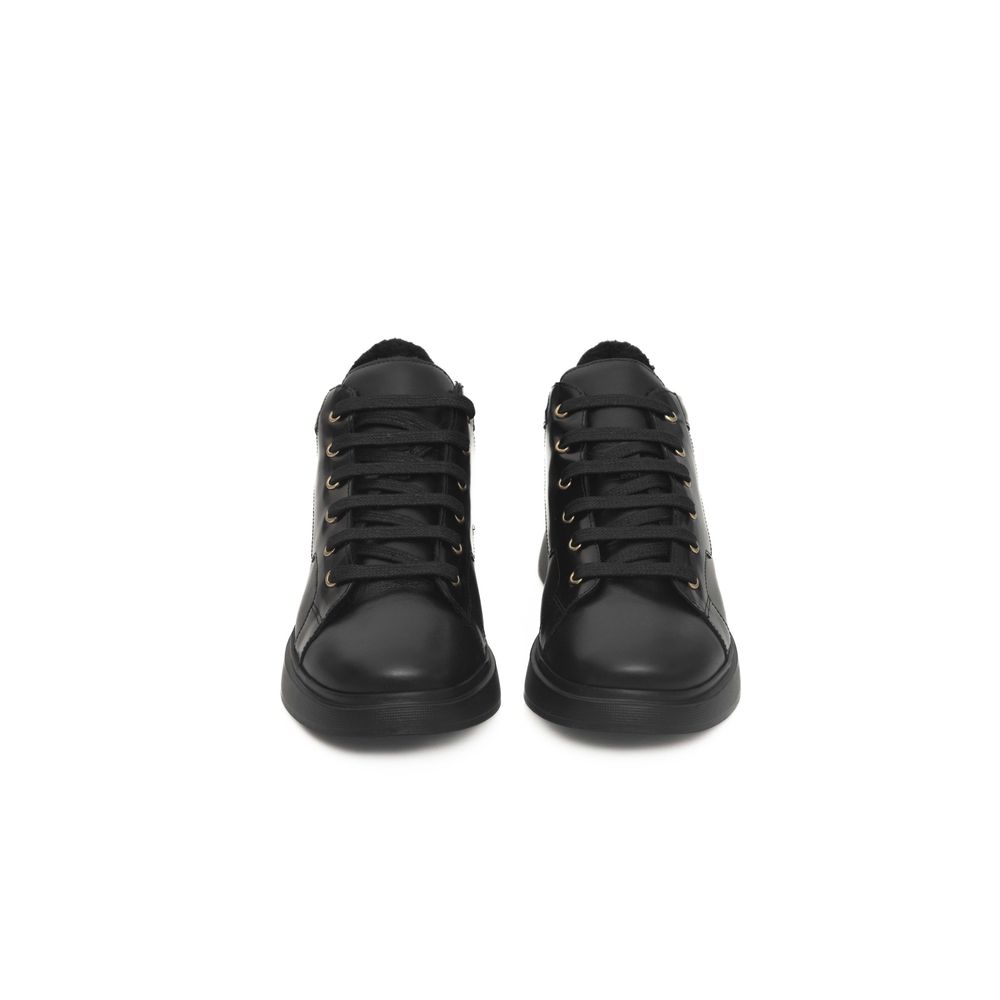 Cerruti 1881 Black Leather Women Women's Sneaker