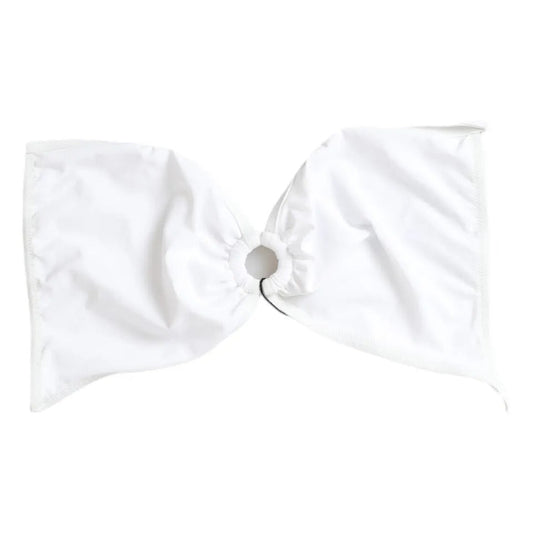 Dolce & Gabbana White Nylon Stretch Swimwear Top Women's Bikini (Pre-Owned)