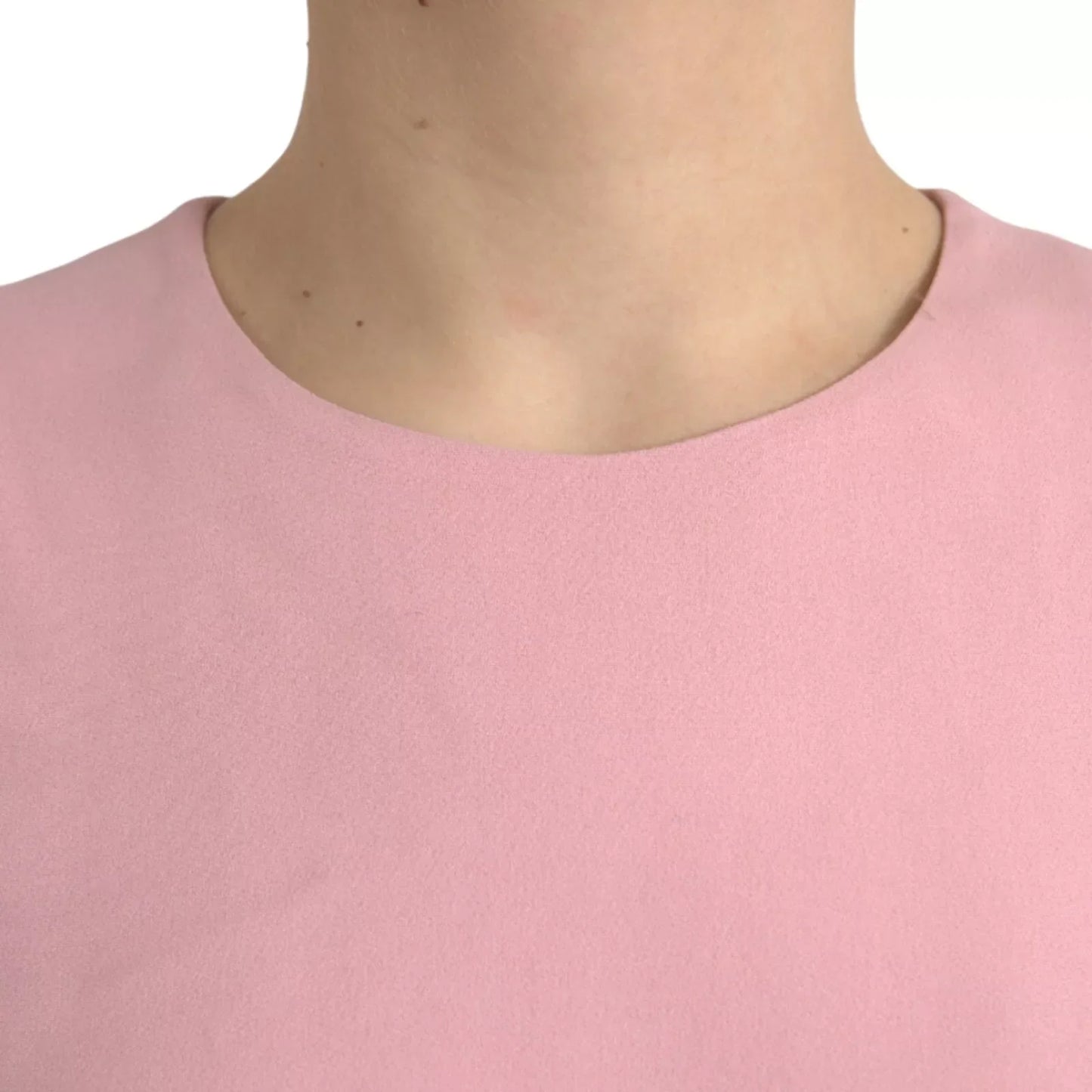 Dolce & Gabbana Pink A-line Flare Viscose Short Sleeves Women's Dress (Pre-Owned)