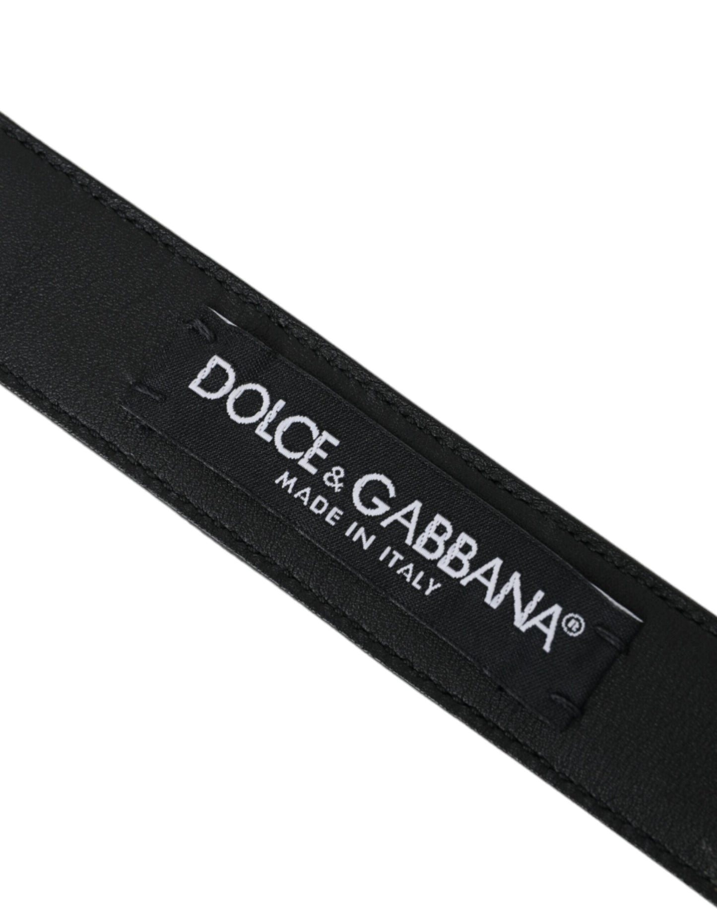 Dolce & Gabbana Dark Brown Perforated Leather Metal Buckle Belt Men's Men