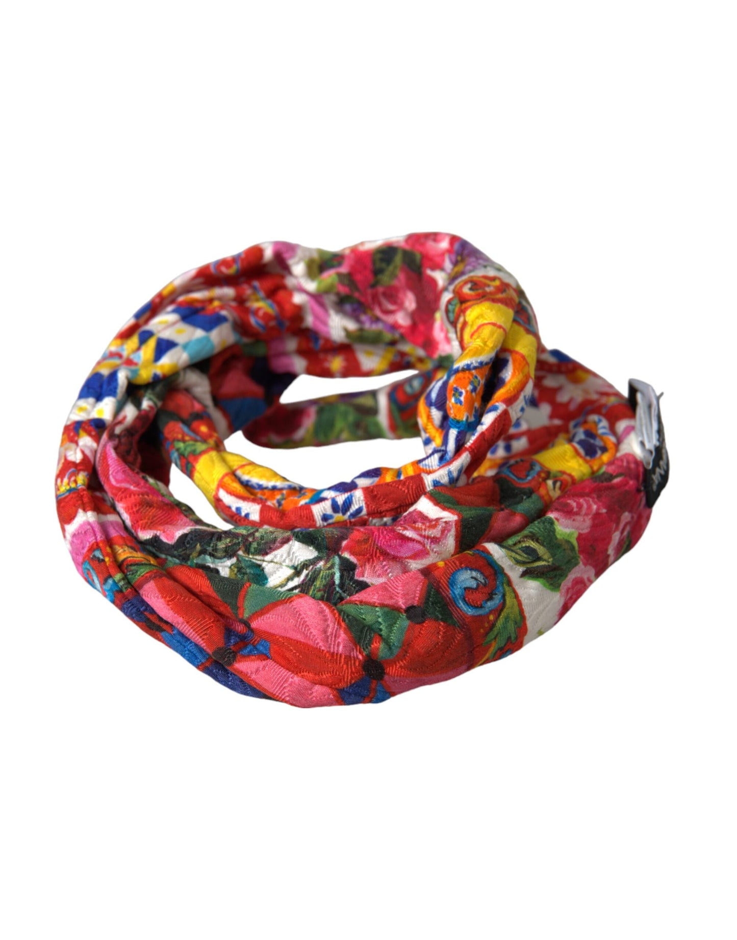 Dolce & Gabbana Multicolor Carretto Print Waist Women's Belt